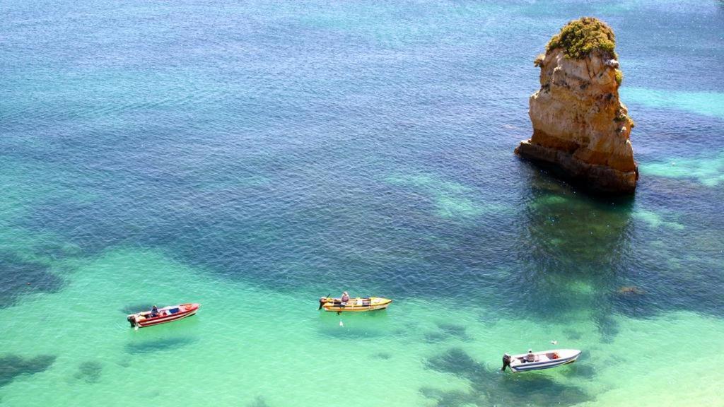 Bel Appartement Au Bord De La Mer De Porto De Mos ลากอส ภายนอก รูปภาพ